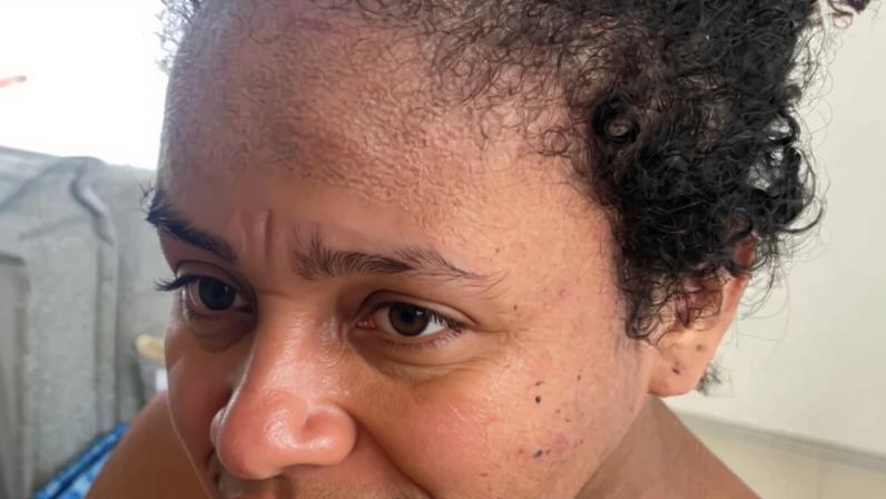 imagem colorida de doméstica grávida agredida por patroa no maranhão