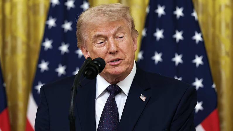 O presidente dos Estados Unidos, Donald Trump, falou que o Irã "nunca terá uma arma nuclear". (Foto: Will Oliver/EFE/EPA)