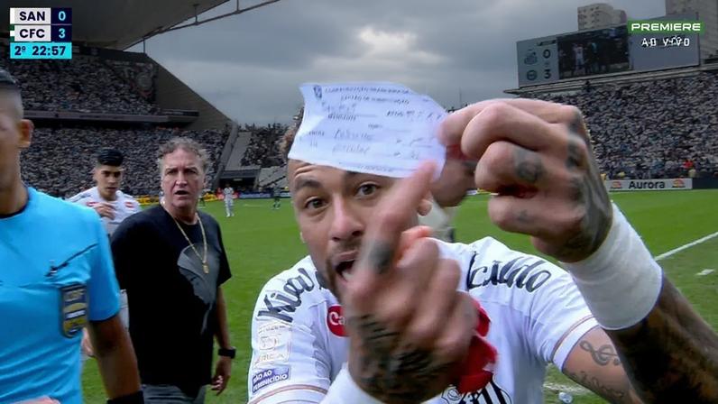 Neymar mostra papel de substituição