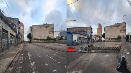 A Rua dos Protestantes, tradicional ponto de concentração da Cracolândia