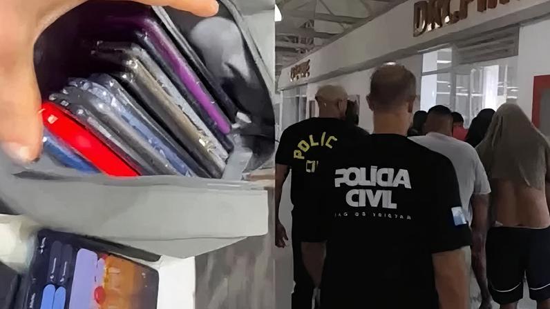 Polícia desarticula rede que desbloqueava celulares roubados para revenda.