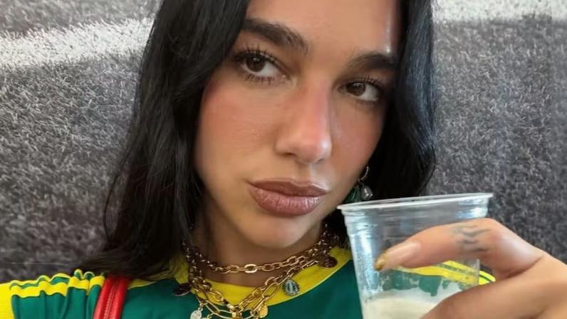 Dua Lipa no Brasil — Foto: Reprodução/Instagram