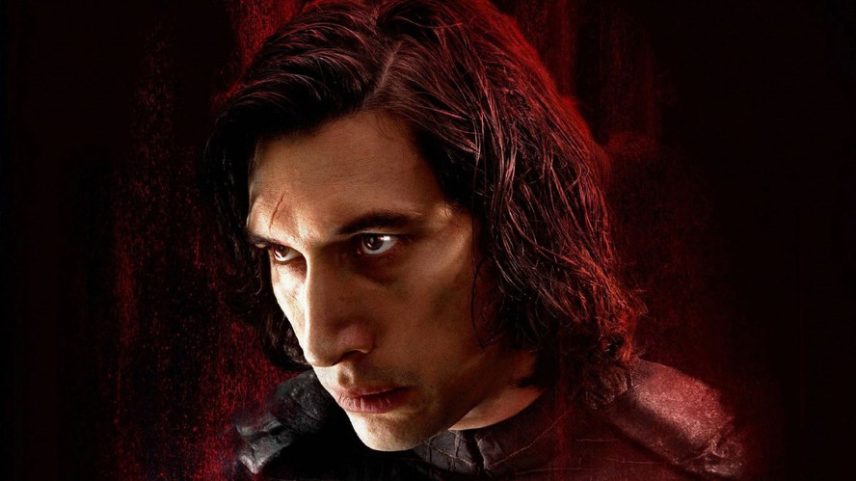 Adam Driver como Kylo Ren, seu personagem de 'Star Wars'