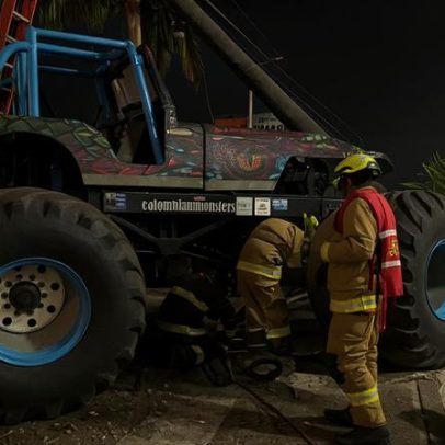Atropelamento em massa com monster truck deixa mortos e feridos na Colômbia