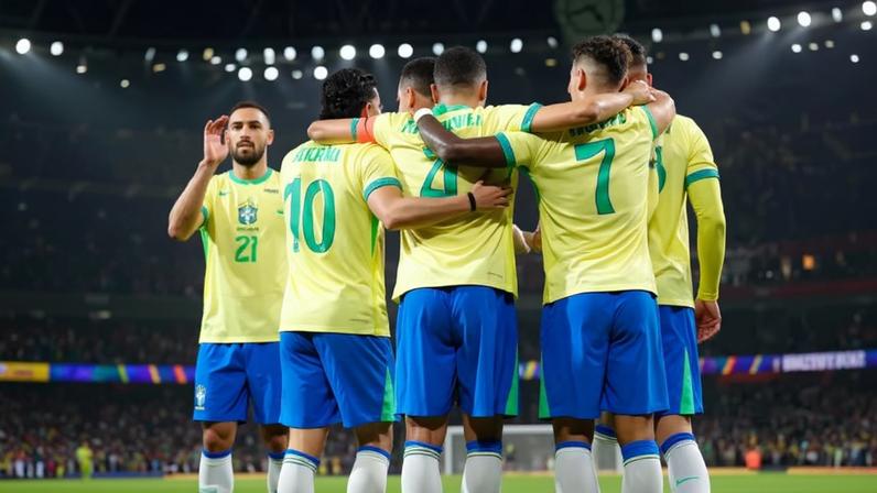 EA Sports FC vai receber a seleção brasileira após três anos — Foto: Reprodução/TechTudo e Divulgação/CBF