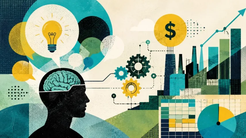 O crescimento sustentado depende menos do que uma economia possui e mais do que ela é capaz de criar. (Foto: Imagem criada utilizando Open AI/Gazeta do Povo)