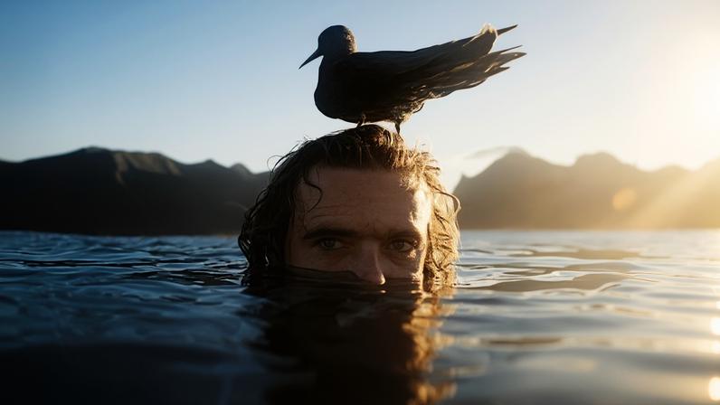 Ed Sloane, fotógrafo da WSL que foi atacado por animal marítimo enquanto registrava a disputa entre Yago Dora e Italo Ferreira