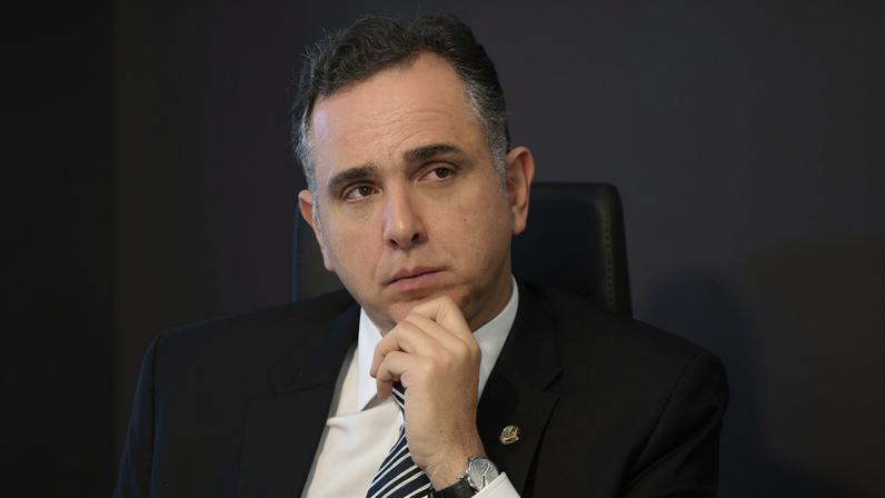 O senador Rodrigo Pacheco (PSD-MG). — Foto: Edilson Rodrigues/Agência Senado