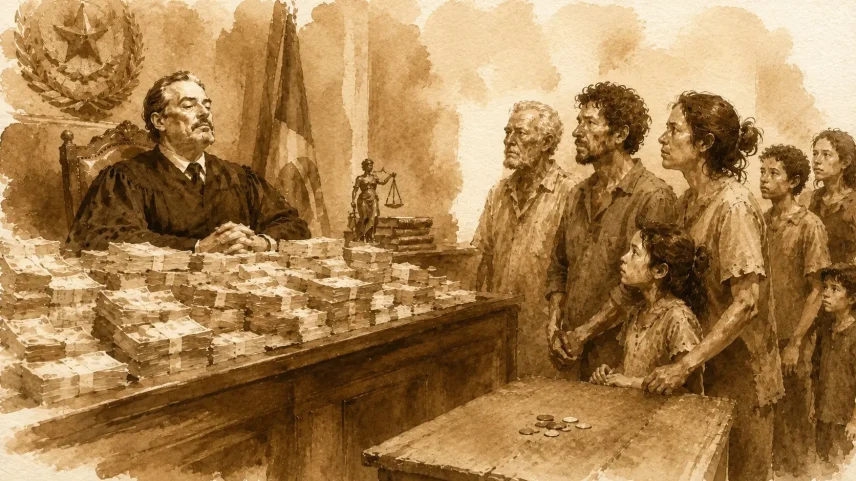 Mesmo sem os penduricalhos, membros do Judiciário são a elite da elite em um país pobre. (Foto: Imagem criada utilizando ChatGPT/Gazeta do Povo)