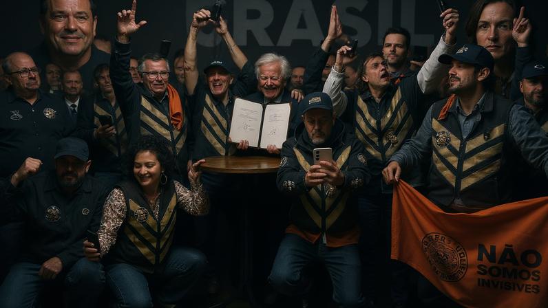 O presidente Lula no lançamento de uma linha de crédito para motoristas de aplicativo e taxistas, nesta terça-feira. (Foto: ChatGPT sobre foto de Ricardo Stuckert/Presidência da República)