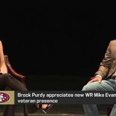 Primeiro olhar: Brock Purdy lança passe para Mike Evans nos OTAs dos 49ers