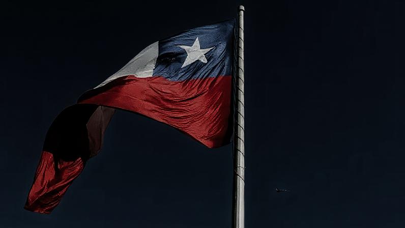 Bandeira do Chile.