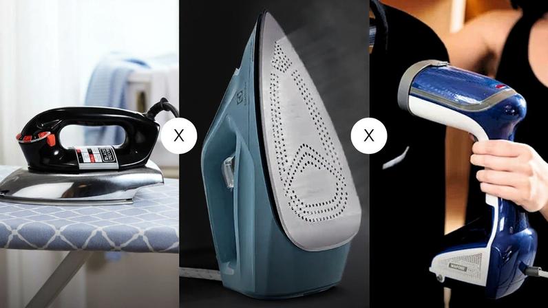 Ferro de passar comum, a vapor ou vaporizador: veja qual é melhor para cuidar das suas roupas — Foto: Arte/TechTudo