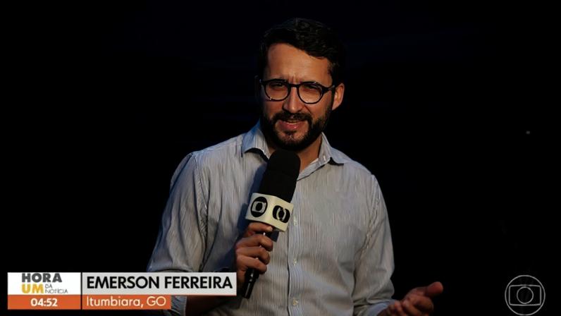 O repórter Emerson Ferreira acaba de trocar o Jornalismo pela Engenharia Elétrica