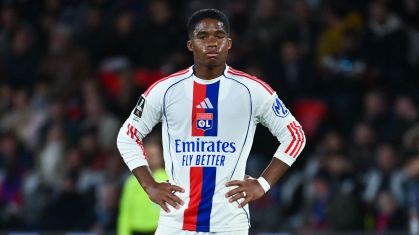 Endrick em partida do Lyon contra o PSG