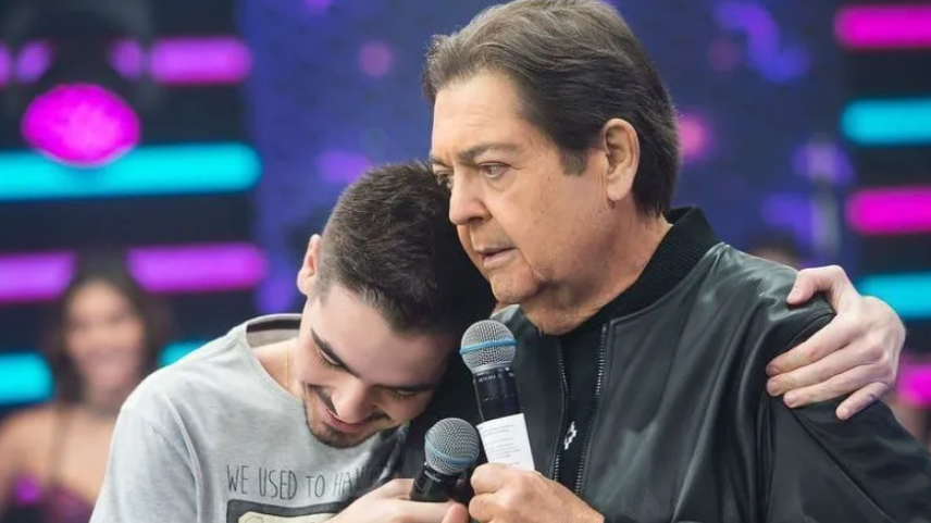 João Guilherme Silva e o pai, o apresentador Fausto Silva