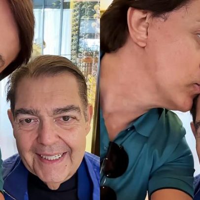 Faustão faz rara aparição em vídeo de Tom Cavalcante