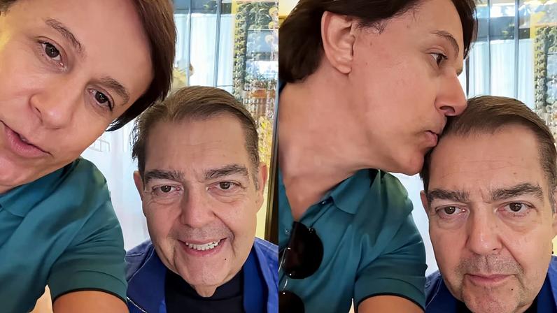 Faustão faz rara aparição em vídeo de Tom Cavalcante