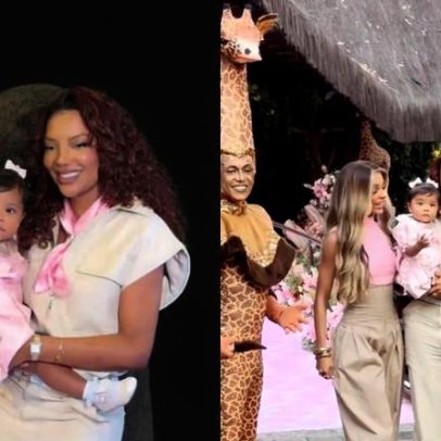 Ludmilla e Brunna Gonçalves comemoram 1 ano da filha com festa luxuosa