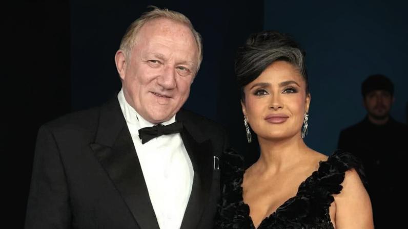 A atriz Salma Hakey e o marido, o empresário François-Henri Pinault