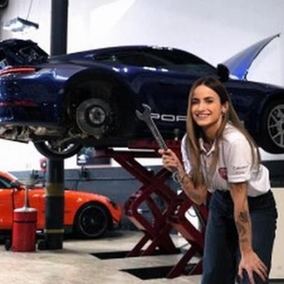Mari Palma vira mecânica de carros em novo episódio de Por Um Dia