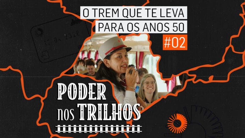 Vânia Elizabeth Silva, chefe de carro do Expresso Turístico da CPTM, durante viagem entre a Estação da Luz, em São Paulo, e Paranapiacaba, distrito de Santo André
