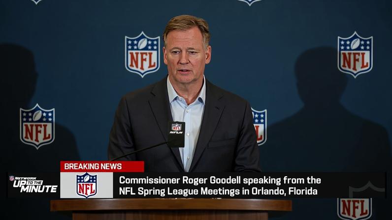 Comissário da NFL Roger fala à imprensa em reuniões de primavera em Orlando