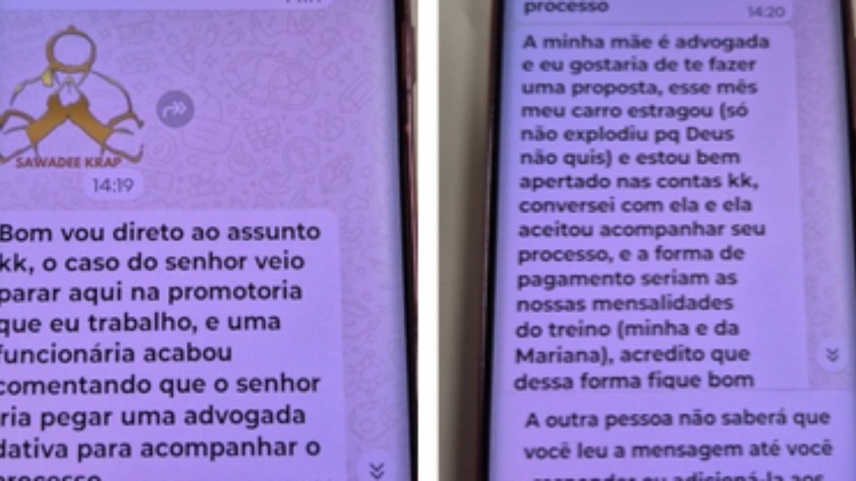 Estagiário abordou homem acusado de violência doméstica para pedir academia grátis