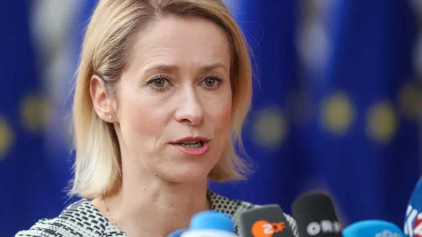A chefe da diplomacia da União Europeia (UE), Kaja Kallas. (Foto: OLIVIER HOSLET/EFE/EPA)