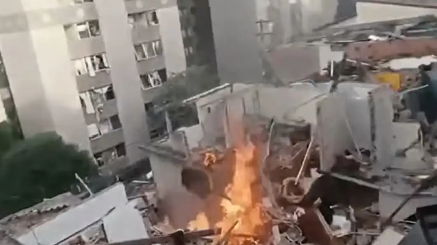 Explosão de gás no Jaguaré, em São Paulo, deixa feridos e destrói casas ao redor. Foto: reprodução/ redes sociais