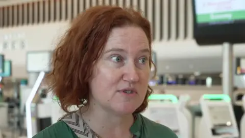Kate White, from Médecins Sans Frontières, flew from Manchester Airport as part of an international relief effort