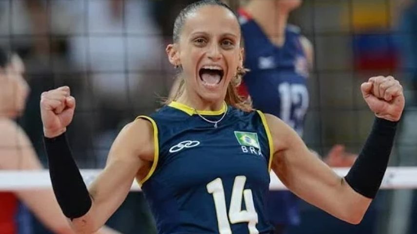 Fabi Alvim foi bicampeã olímpica com a Seleção Brasileira (Foto: Reprodução)