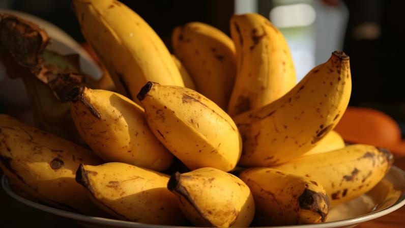 Banana é uma excelente fonte de potássio — Foto: Unsplash