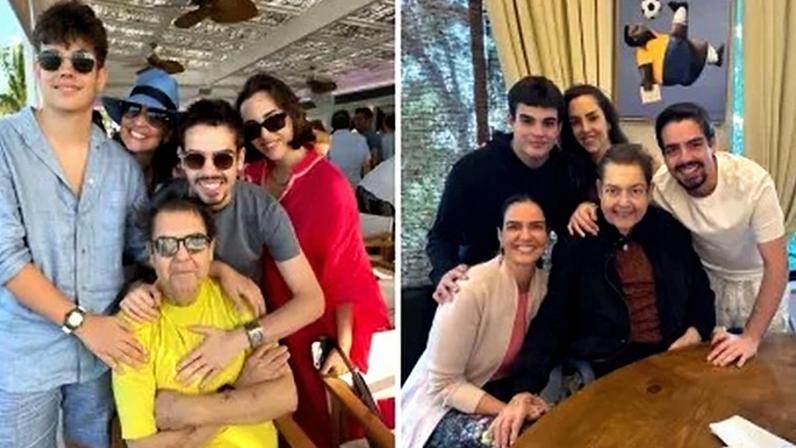 Luciana Cardoso celebra 76 anos de Faustão