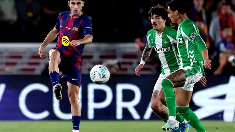 Fermin Lopez na vitória do Barcelona contra o Betis