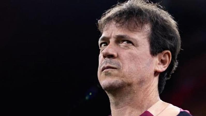 Fernando Diniz durante partida contra o Peñarol na Copa Libertadores