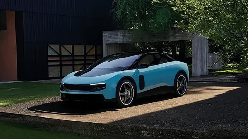 O primeiro carro totalmente elétrico da Ferrari, o "Luce", nesta imagem obtida pela Reuters em 25 de maio de 2026, depois que a fabricante de carros esportivos de luxo apresentou o modelo