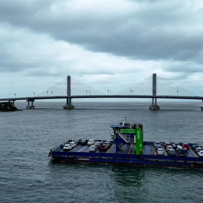 Terceira maior ponte marítima do país entra em operação substituindo ferry-boat