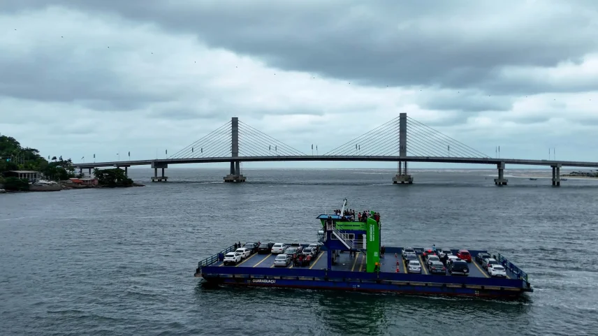Fim do ferry-boat encerra décadas de travessia e marca nova fase no litoral do Paraná. (Foto: Roberto Dziura Jr./Governo do Paraná)