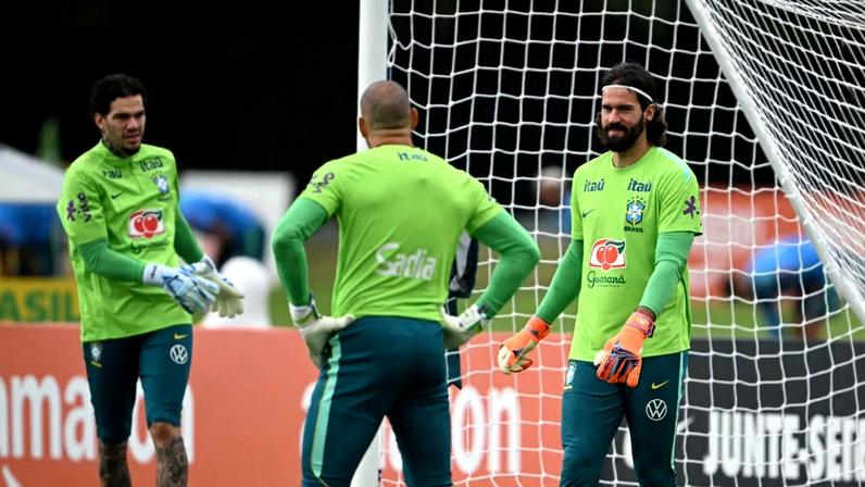 Goleiros da Seleção Brasileira para a Copa do Mundo (Foto: Mauro PIMENTEL / AFP)