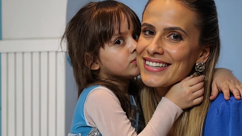 O campeão olímpico do vôlei Pampa e a filha Isabelle; atleta morreu em 2024