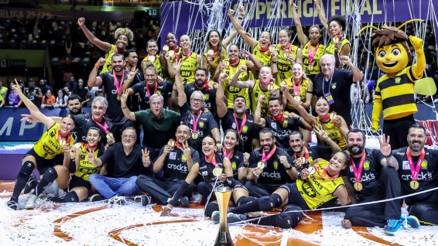Praia Clube campeão Superliga Feminina 2025/26 — Foto: Wander Roberto/Inovafoto/CBV