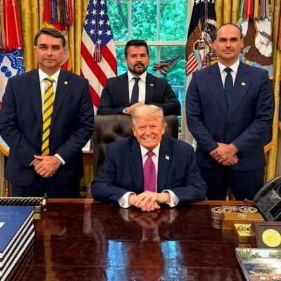 Encontro com Flávio marca entrada de Trump no processo eleitoral brasileiro
