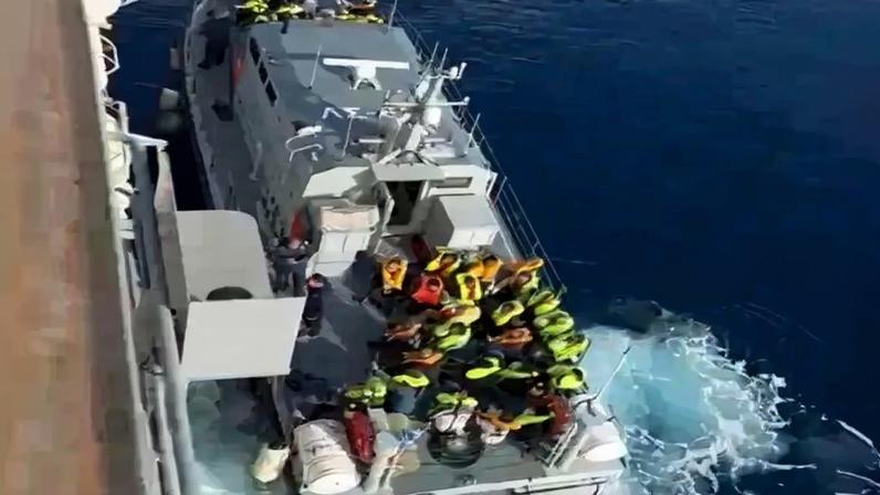 Organizadores da Global Sumud Flotilla afirmam que a embarcação levava ajuda humanitária aos palestinos (Foto: EFE/Perfil de X del Ministerio de Exteriores de Israel)