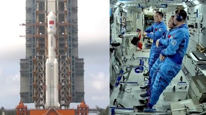 A espaçonave de carga Tianzhou-10 transportava um traje espacial extraveicular, além de suprimentos para a permanência dos astronautas em órbita, propelente e equipamentos experimentais de aplicação