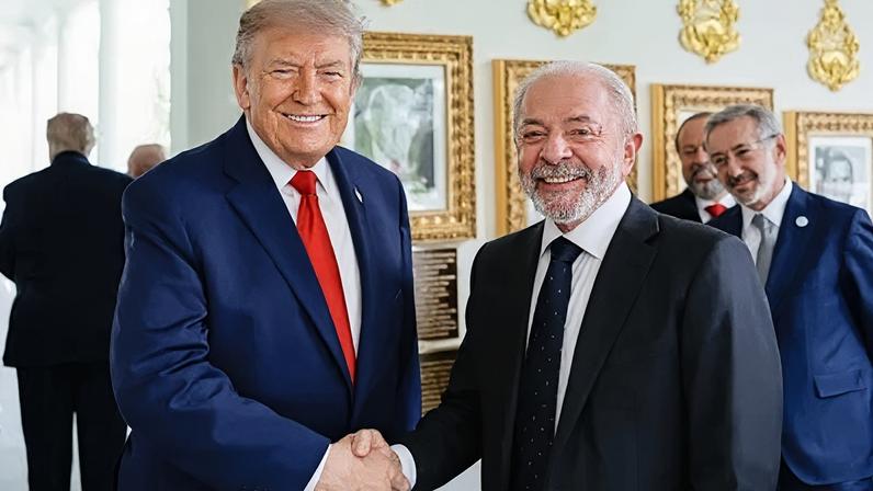 Encontro dos presidentes Donald Trump e Luiz Inácio Lula da Silva na Casa Branca