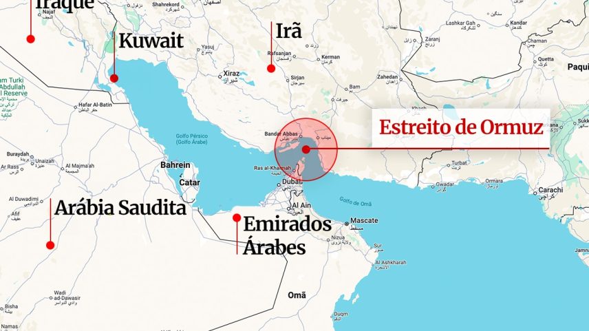 Estreito de Ormuz, canal marítimo por onde passa 20% do petróleo mundial