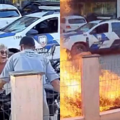 Mãe morre após filho atear fogo em moto