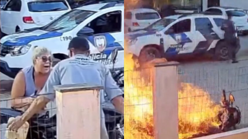 Imagem colorida, Morre mãe que foi queimada pelo próprio filho ao atear fogo em moto - Metrópoles