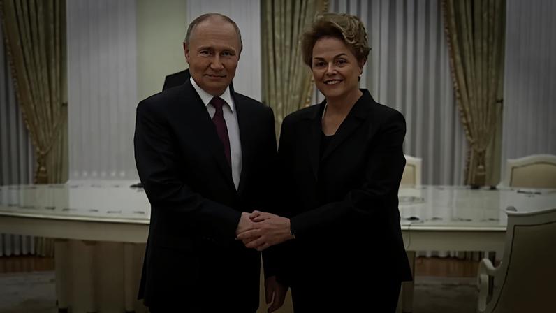 Imagem colorida de Putin e Dilma Rousseff - Metrópoles